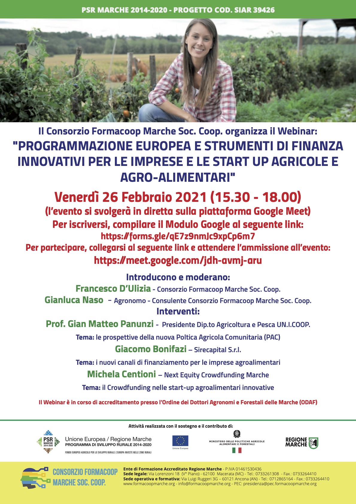 2 39426 Locandina Webinar 26022021 Finanza Imprese Agricole