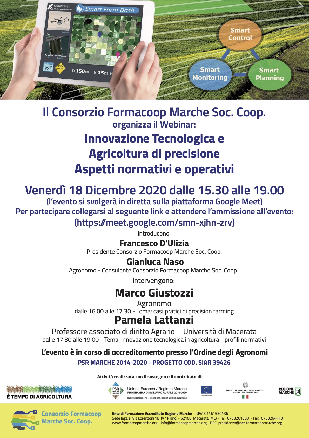 Webinar Agricoltura di precisione 181222020